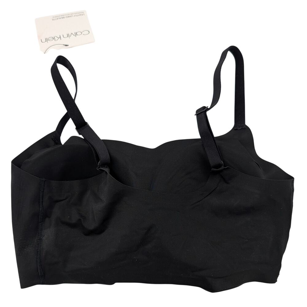 Calvin Klein Lightly Lined Bralette Black Size Medium - Picture 4 of 12